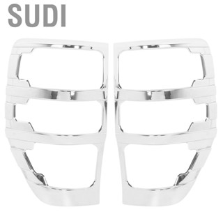 Sudi Tail Light Bezel Trim Cover 2pcs Lamp Taillights Decor Fit for Ranger T6 2012‑2016 Chrome Silver