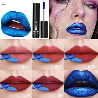 5 สีลิปสติกกันน้ำลิปสติก Long Lasting Lip Tattoo Peel Off Lip Stain Tattoo Magic Mask สี Shine Ink nuuo