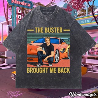 Wimtwentysix เสื้อยืดโอเวอร์ไซซ์ พิมพ์ลาย the buster brought me back | เสื้อยืด สไตล์วินเทจ