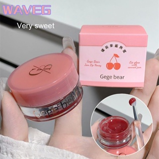 wave Gegebear Filling Jam Lip Gloss Makeup Student Lip Glaze Lip Gloss Mirror Water Light ลิปสติกราคาถูก