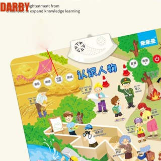 Darby หนังสือแผนภูมิเสียงติดผนัง ลายการ์ตูนผลไม้ เพื่อการเรียนรู้ สําหรับเด็ก