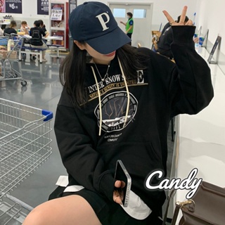 Candy Kids  เสื้อผ้าผู้ญิง แขนยาว เสื้อฮู้ด คลุมหญิง สไตล์เกาหลี แฟชั่น  สไตล์เกาหลี ทันสมัย สบาย คุณภาพสูง A98J37R 36Z230909