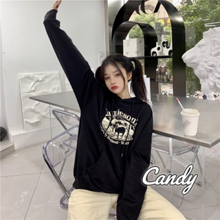 Candy Kids  เสื้อผ้าผู้ญิง แขนยาว เสื้อฮู้ด คลุมหญิง สไตล์เกาหลี แฟชั่น  สไตล์เกาหลี คุณภาพสูง Stylish พิเศษ A98J37A 36Z230909