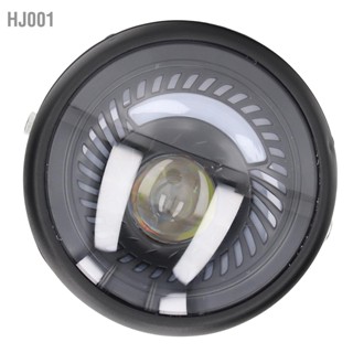 HJ001 6.5in รถจักรยานยนต์ LED ไฟหน้า Retro รอบไฟหน้า IPX66 กันน้ำสำหรับรถจักรยานยนต์สกู๊ตเตอร์