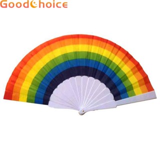 Folding Fan Chinese Fans Folding Hand Held Rainbow Fan Spanish Fans Durable Fan