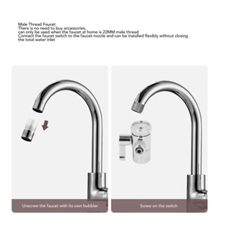 Superage 3/8in Faucet Diverter Valve M22 ด้ายหญิงหนาทองเหลืองอ่างล้างจาน Splitter สำหรับ ห้องอาบน้ำ ห้องครัว