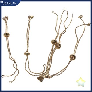 Jeanlan สายโซ่ทองแดง ยาว 12 ซม. ปรับได้ สําหรับทําเครื่องประดับ สร้อยข้อมือ DIY