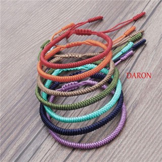 Daron สร้อยข้อมือเชือก ผู้ชาย ของขวัญที่เรียบง่าย สําหรับคนรัก หลายสี พระพุทธรูป ผูกปม เครื่องประดับ