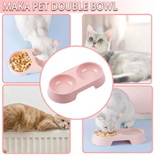 New 1pc Non-Slip Dog Cat Puppy Feeder Double Water Food Dish Bowls Feeding Pets