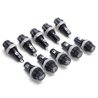 10PCS fuse holder socket for micro fuse glass fuse 5 x 20 mm up to 10A