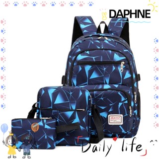 Daphne กระเป๋าเป้สะพายหลัง ไนล่อน คลาสสิก คุณภาพสูง ความจุขนาดใหญ่ กระเป๋าลําลอง สําหรับเด็ก