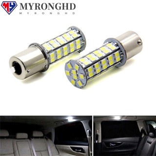 Myronghd ไฟเบรก LED 2835 68SMD 1156 1157 3157 7443 สําหรับรถยนต์ 2 ชิ้น ต่อชุด