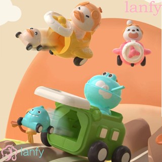 Lanfy รถหนังสติ๊ก รถของเล่น กด และไป เครื่องบิน กด ย้อนกลับ รถของเล่น กระต่าย สัตว์ ดึงกลับ การ์ตูน ผู้ปกครอง - เด็ก