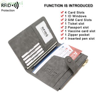 Maywi RFID ปกหนังสือเดินทาง คุณภาพสูง แบบพกพา ป้องกันขโมย แปรงเอกสาร จัดระเบียบ