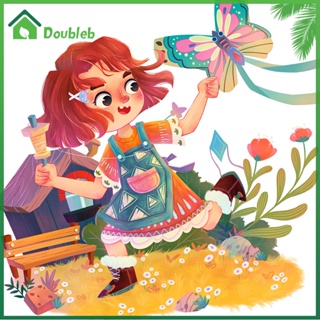 【Doub X ✮】ภาพวาดปักเพชร ทรงกลม ลายผู้หญิง 5D สําหรับตกแต่งบ้าน DIY ✮