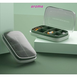 Aroma กล่องเก็บยา แบบพับได้ แบบพกพา สําหรับผู้ชาย และผู้หญิง