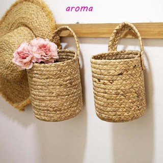 Aroma ตะกร้าสาน แฮนด์เมด สําหรับปลูกต้นไม้ ดอกไม้ ในร่ม กลางแจ้ง