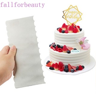 Fallforbeauty หวีสเตนเลส สองด้าน สําหรับปาดเค้ก มูส