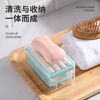 Hot Sale# TikTok multi-functional hand-free soap box household laundry soap box roller hydraulic soap bubble 8cc