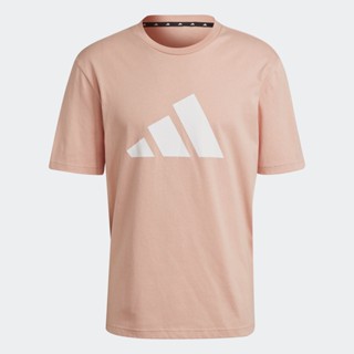 adidas ไลฟ์สไตล์ เสื้อยืดพิมพ์ลายโลโก้ adidas Sportswear Future Icons ผู้ชาย สีชมพู H39748