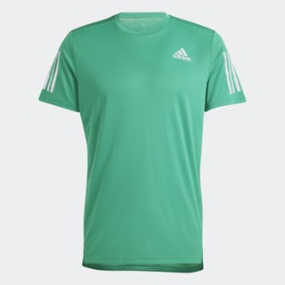 adidas วิ่ง เสื้อยืด Own the Run ผู้ชาย สีเขียว IC7629