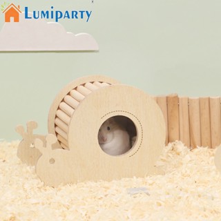 Lumiparty บันไดไม้ พร้อมบันได ของเล่นเคี้ยว สําหรับสัตว์เลี้ยง หนูแฮมสเตอร์ ชินชิล่า