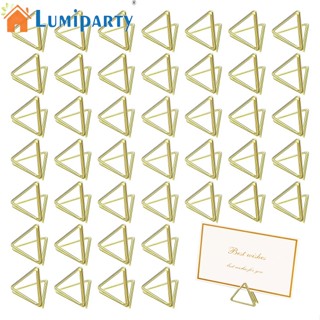 Lumiparty ที่ใส่บัตร ทรงสามเหลี่ยม ขนาดเล็ก 100 ชิ้น สําหรับวันครบรอบ งานแต่งงาน