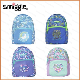 Kts Smiggle กระเป๋าเป้สะพายหลัง กระเป๋านักเรียน อเนกประสงค์ ระบายอากาศ ความจุขนาดใหญ่ สําหรับเด็กนักเรียนหญิง