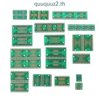 Quu ชุดบอร์ดอะแดปเตอร์แปลง PCB 8 10 14 16 20 24 28 SMT เป็น DIP 35 ชิ้น