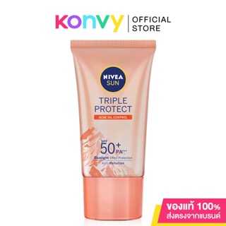 NIVEA Sun Triple Protect Acne Oil Control SPF50+/PA+++ 40ml.