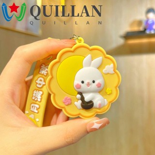 Quillan พวงกุญแจ จี้รูปกระต่าย ขนมไหว้พระจันทร์ แฟชั่นฤดูใบไม้ร่วง สไตล์จีน สําหรับเด็กผู้หญิง นักเรียน