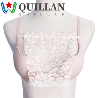 Quillan ผู้หญิง หลอด เสื้อ สําหรับเด็กผู้หญิง สบาย ดอกไม้ ลูกไม้ โปร่งใส โอเวอร์เลย์ ชุดคอร์เซ็ท เกาหลี แทรกห่อ