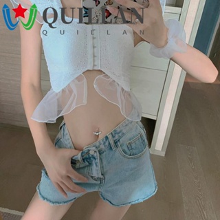 Quillan จิวเจาะร่างกาย หน้าท้อง เหล็ก 316L สไตล์ฮิปฮอป ของขวัญผู้ชาย เครื่องประดับร่างกาย