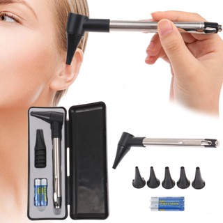 Otoscope Ophthalmoscope Ent เครื่องวินิจฉัยการสอบการดูแลหู 1 ชุด