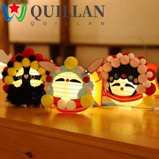 Quillan โคมไฟกระดาษ แฮนด์เมด สไตล์จีนย้อนยุค DIY สําหรับเทศกาลกลางฤดูใบไม้ร่วง