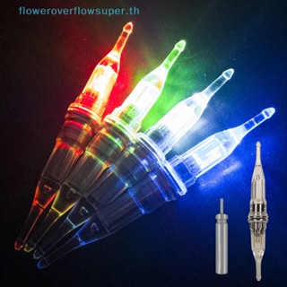 Fsth เหยื่อตกปลาหมึก LED ขนาดเล็ก 4 สี 1 แพ็ค