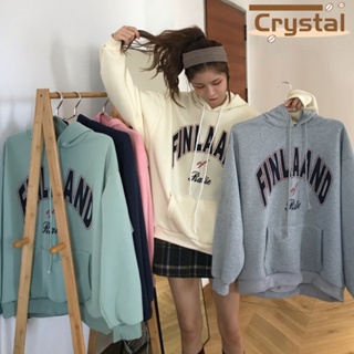 Crystal  เสื้อผ้าผู้ญิง แขนยาว เสื้อฮู้ด คลุมหญิง สไตล์เกาหลี แฟชั่น  สวยงาม ทันสมัย ins สวย A98J1ML 36Z230909