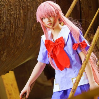 ชุดเดรสคอสเพลย์ Mirai Nikki 2nd Gasai Yuno พร้อมวิกผม