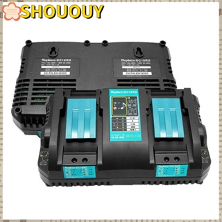 Shououy อะแดปเตอร์ชาร์จแบตเตอรี่ DC18RC ทนทาน แบบเปลี่ยน สําหรับ Makita 14.4V 18V BL1830 BL1430