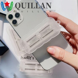 Quillan คลิปหนีบโทรศัพท์มือถือ ลายหมีน่ารัก หรูหรา DIY