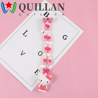 Quillan โซ่โทรศัพท์ เครื่องประดับผู้หญิง เครื่องประดับโทรศัพท์ สายเรซิ่น เมโลดี้ ซินนาม่อนโรล เชือกป้องกันการสูญหาย