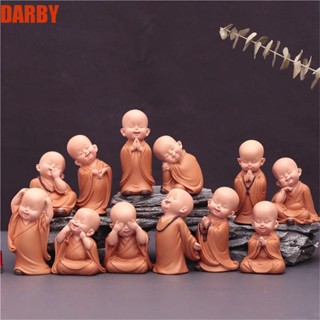 Darby พระภิกษุสงฆ์เรซิ่น ขนาดเล็ก น่ารัก อุปกรณ์เสริม สําหรับตกแต่งรถยนต์