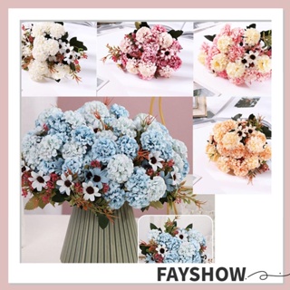 Fay ดอกกุหลาบประดิษฐ์ ผ้าไหม สไตล์เรโทร สําหรับตกแต่งงานแต่งงาน ตั้งโต๊ะ DIY