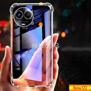  เคสโทรศัพท์ อะคริลิค TPU นิ่ม แบบใส กันกระแทก ป้องกันกล้อง สําหรับ Realme11 5G 4G