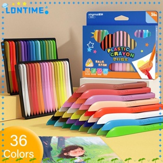 Lontime ดินสอสี 12 18 24 36 สี เครื่องเขียน ลบได้ ล้างทําความสะอาดได้