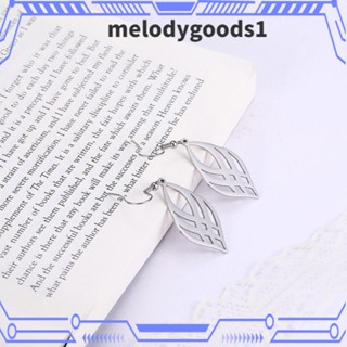 Melodygoods1 ต่างหูสเตนเลส ทรงเรขาคณิต สีดํา สีทอง เครื่องประดับ สําหรับผู้หญิง