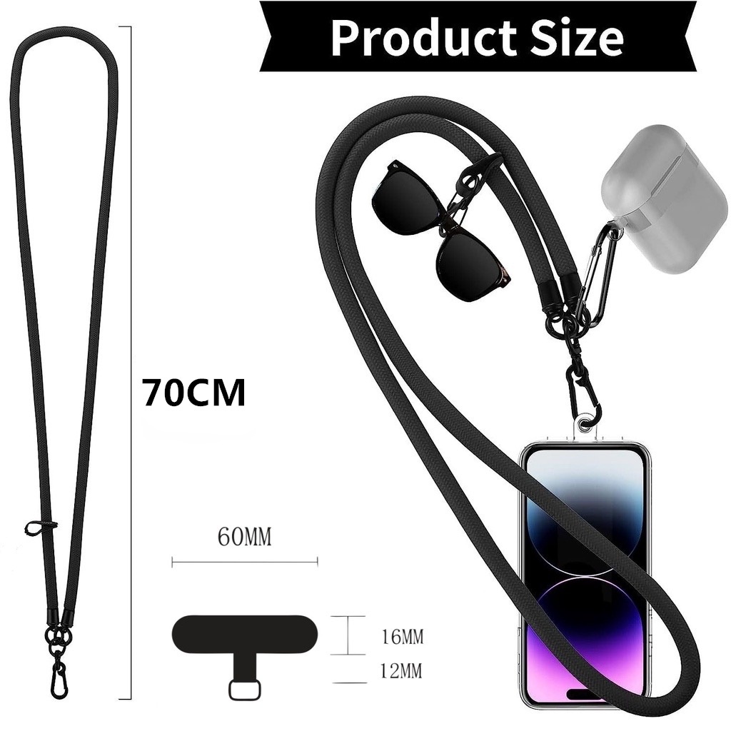 GB🔥สายห้อยโทรศัพท์ เคสสายสะพาย สายcross สีสันสดใสหลากหลายไม่ซ้ำใคร - รูปที่ 3