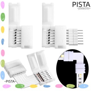 Pista แถบเชื่อมต่อสายไฟ LED 6PIN พลาสติก รูปตัว L 3 ชิ้น