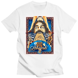 เสื้อยืด พิมพ์ลายโปสเตอร์ภาพยนตร์ตลก Lebowski ขนาดใหญ่ สําหรับผู้ชาย