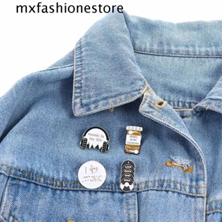 Mxfashione เข็มกลัด รูปผู้หญิง เพ้นท์สี สไตล์พังก์ร็อค สําหรับอบขนม